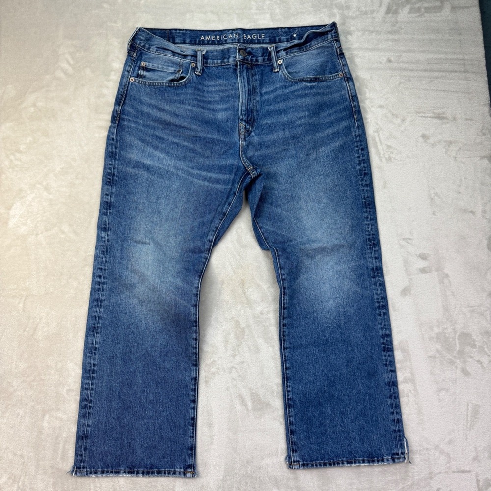 American Eagle Bootcut Jeans Mens 38x30 Blue Y2K Vintage Faded Wash